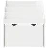 vidaXL Kids Bookshelf with Drawer High Gloss White 60 x 29.5 x 69 cm