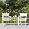 vidaXL Garden Chairs 2 pcs White 60x48x91 cm Solid Wood Pine