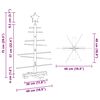 vidaXL Wooden Christmas Tree with Stand Brown 75 cm Bamboo