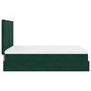 vidaXL Ottoman Bed with Mattresses Dark Green 140x200cm Velvet