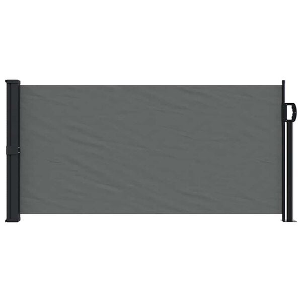 vidaXL Retractable Side Awning Anthracite 100x300 cm
