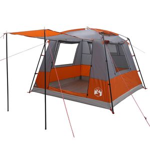 vidaXL Party Tent Grey and Orange 10-Person