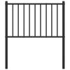vidaXL Metal Replace Headboard Black 75 cm