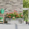 vidaXL Planter Silver 120 x 60 x 35 cm Galvanised Steel