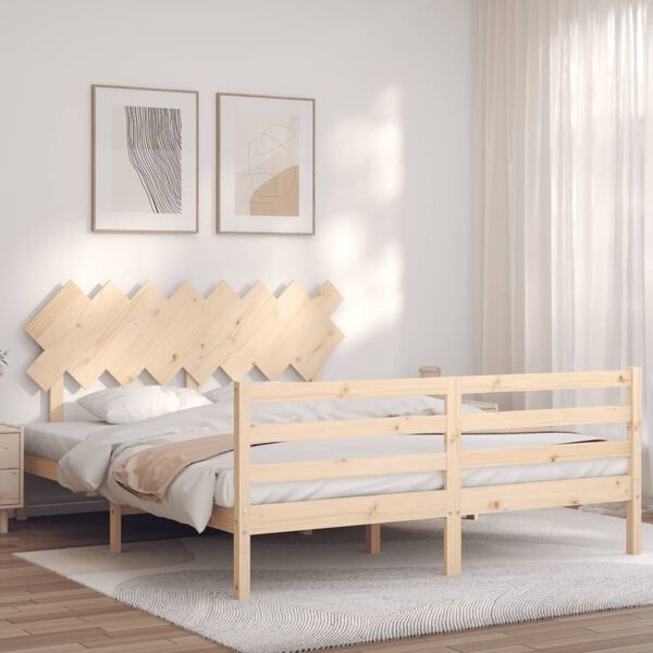 vidaXL Bed Frame without Mattress 160x200 cm Solid Wood