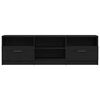 vidaXL TV Cabinet Black Oak 150 x 33.5 x 45 cm Engineered Wood