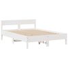vidaXL Bookcase Bed without Mattress White 140x200cm Solid Wood Pine