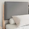 vidaXL Bed Frame with Upholstered Headboard Light Grey 140 x 190 cm