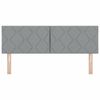vidaXL Headboard with Headboard Light Grey 144 cm Faux Leather