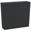 vidaXL Planter with Removable Inner Anthracite 12 / 44 L PP Rattan