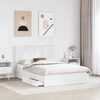 vidaXL Storage Bed with Headboard White 150 x 200 cm Engineered Wood