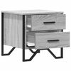 vidaXL Bedside Cabinet Grey Sonoma 40x41x40 cm Engineered Wood
