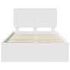 vidaXL Bed Frame with Headboard White 120 x 190 cm Solid Pine Wood
