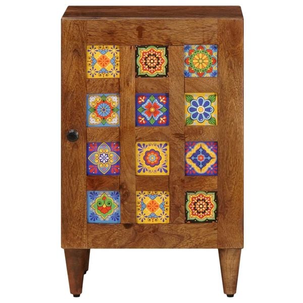 vidaXL Bathroom Cabinet with Storage with Door Walnut 38 x 33 x 58 cm