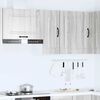 vidaXL Kitchen Wall Cabinet Kalmar Grey Sonoma Engineered Wood