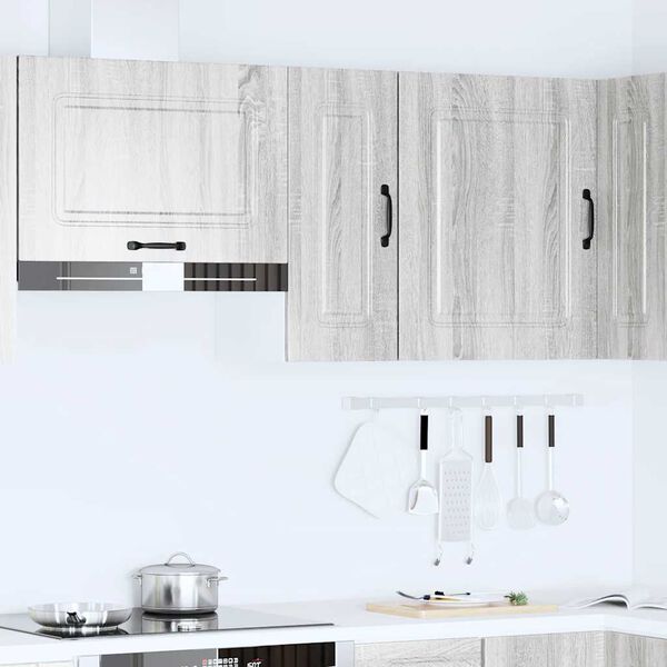 vidaXL Kitchen Wall Cabinet Kalmar Grey Sonoma Engineered Wood