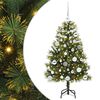 vidaXL Artificial Hinged Christmas Tree with Cones Green 150 cm