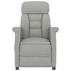 vidaXL Massage Chair Light grey 70.5 x 96.5 x 95 cm Polyester