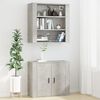 vidaXL Wall Cabinet Concrete Grey 80x33x80 cm Engineered Wood