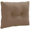 vidaXL Back Cushion PUTTEN 100% Polyester Taupe 60 x 40 x 10 cm