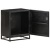 vidaXL Bedside Cabinet Black 40x30x50 cm Solid Acacia and Mango Wood