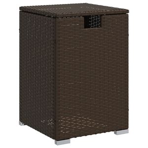 vidaXL Propane Tank Cover Table Brown 40x40x60 cm Poly Rattan