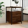 vidaXL Bedside Cabinet Brown Oak 44x45x60 cm Engineered Wood