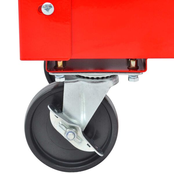 vidaXL Tool Trolley Red 70.5 x 37 x 71 cm Steel