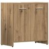 vidaXL 4 Piece Bathroom Furniture Set Artisan Oak Engineered Wood