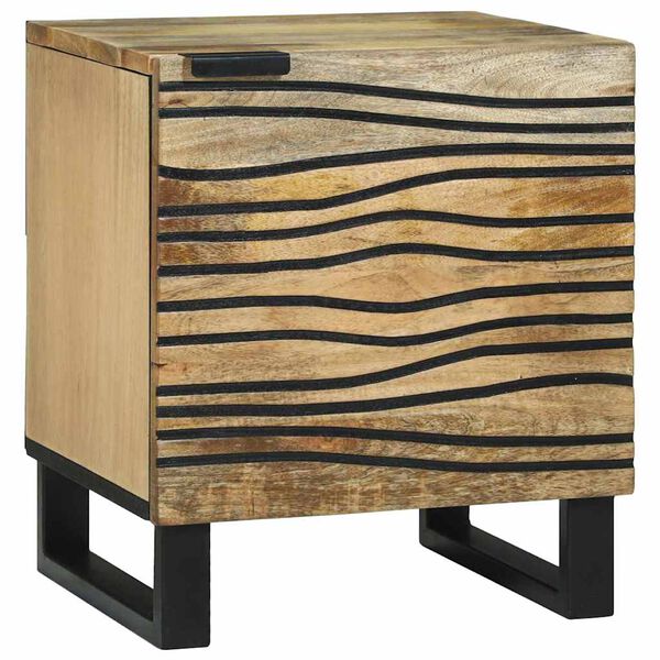 vidaXL Bedside Cabinet 2 pcs Brown 40 x 33 x 46 cm Solid Acacia wood