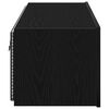 vidaXL TV Wall Cabinet Wall-mounted 2 pcs Black Oak 100 x 35 x 31 cm