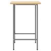 vidaXL Corner Table Grey 55 x 55 x 85 cm Steel and Engineered Wood