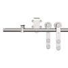 vidaXL Sliding Door Hardware Kit 200 cm Stainless Steel Silver