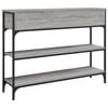 vidaXL Console Table Grey Sonoma 100x25x75 cm Engineered Wood