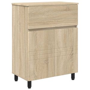 vidaXL Bathroom Vanity Unit Sonoma Oak 60 x 35 x 80 cm Engineered Wood