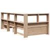 vidaXL Bookcase Bed without Mattress 100x200 cm Solid Wood Pine