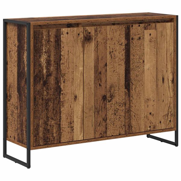 vidaXL Side Cabinet Old Wood 96.5 x 30 x 75 cm Engineered Wood