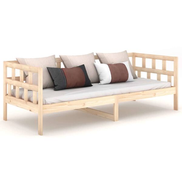 vidaXL Day Bed without Mattress Solid Wood Pine 90x190 cm Single
