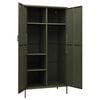 vidaXL Wardrobe Olive Green 90x50x180 cm Steel