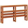 vidaXL Bed Frame with Headboard Wax Brown 120 x 200 cm Solid Pine Wood