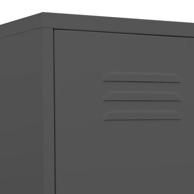 vidaXL Locker Cabinet Anthracite 35x46x180 cm Steel