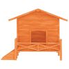 vidaXL Dog Kennel Brown 159x120x88.5 cm Solid Wood Pine