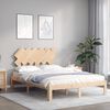 vidaXL Bed Frame without Mattress Small Double Solid Wood Pine