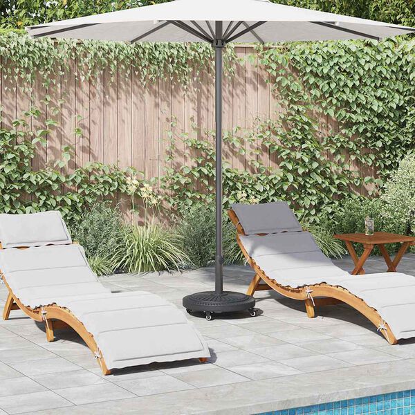 vidaXL Parasol Base Art Deco Black &Oslash; 45 x 39.5 cm Iron