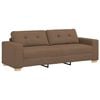 vidaXL Sofa Brown 221 x 78 x 80 cm Fabric