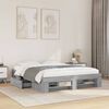 vidaXL Bed Frame without Mattress Grey Sonoma 150x200 cm King Size Engineered Wood