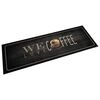vidaXL Kitchen Rug Washable Coffee Text 60x180 cm Velvet