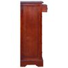 vidaXL Chest of Drawers Classical Brown 45x35x100cm Solid Mahogany Wood