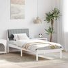 vidaXL Bed frame White and light grey 80 x 200 cm Solid pine wood