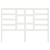 vidaXL Bed Headboard White 126x4x104 cm Solid Wood Pine